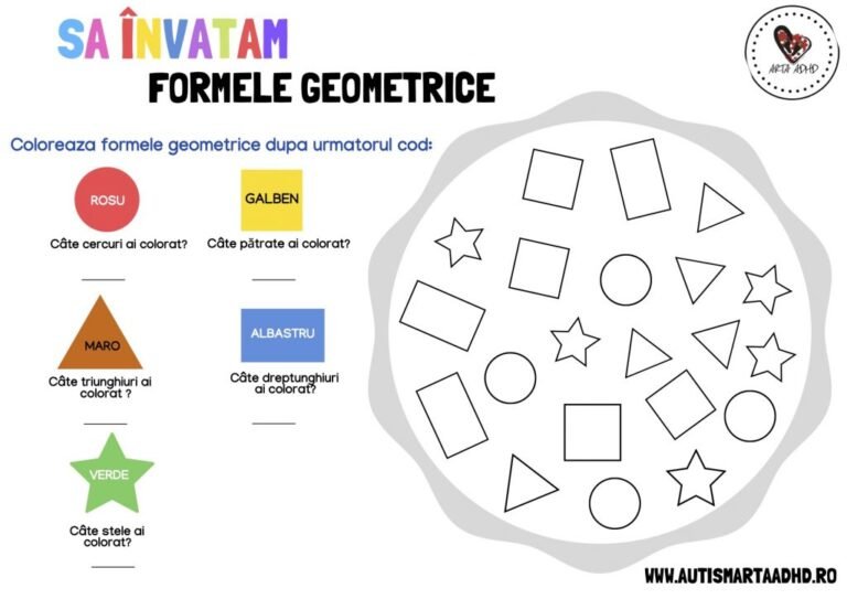 SĂ ÎNVĂȚĂM FORMELE GEOMETRICE!